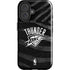 NBA Oklahoma City Thunder Black Animal Print iPhone 16 Plus Impact Case